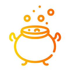 cauldron Line Gradient Icon