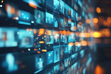 Fototapeta premium Visualizing Success: A Glowing Timeline Highlighting Key Project Milestones and Achievements