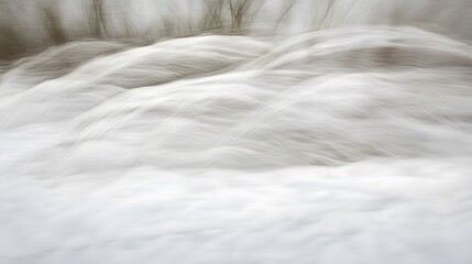 Obraz premium Abstract Winter Landscape, Soft, Blurry Snow and Trees