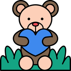 teddy bear with heart