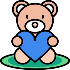 teddy bear with heart