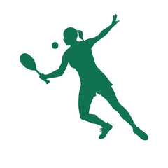 tennis player silhouette