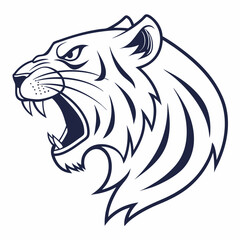 tiger head vector