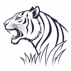 tiger head vector