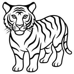 Obraz premium tiger vector illustration