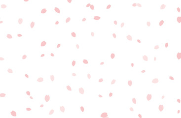 カラフルな桜吹雪の背景素材
