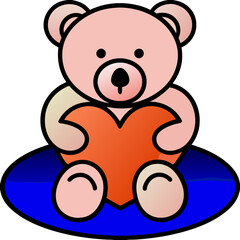 teddy bear with a heart