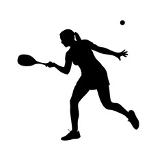 tennis player silhouette