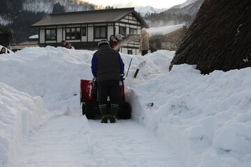 Snow plow.