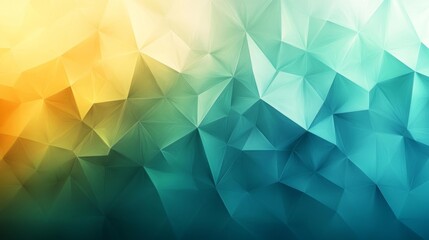 Fototapeta premium Geometric Abstract Pattern in Yellow Green and Blue. Generative AI