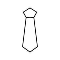 Tie business icon vector on white background.
