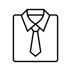 Stack of folded shirts icon vector