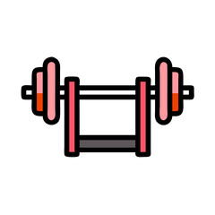 vector illustration of dumbbell