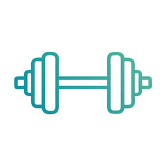 vector illustration of dumbbell