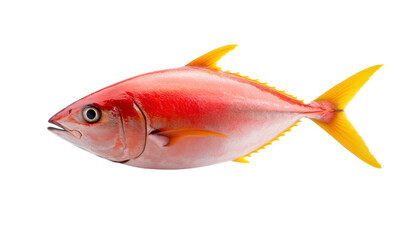 Red Fish With Yellow Tail Closeup Studio Shot