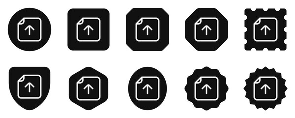 Editable vector upload file icon. Part of a big icon set family. Perfect for web and app interfaces, presentations, infographics, etc