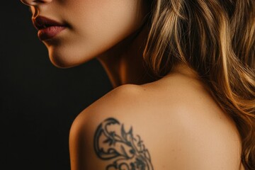 Laser Tattoo Removal On Woman's Shoulder, 