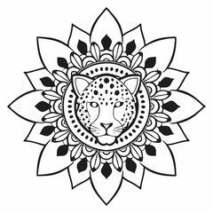 Fototapeta premium vector illustration of a mandala design