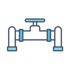 vector illustration of blue pipes