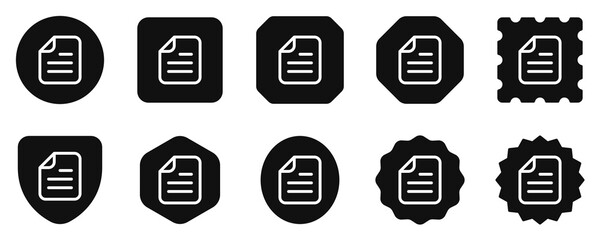 Editable vector file document icon. Part of a big icon set family. Perfect for web and app interfaces, presentations, infographics, etc