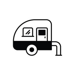 Campervan  vector icon