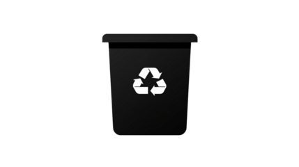 Recycling Bin Icon Sustainable Waste Management Graphic for Eco Friendly Projects and Websites