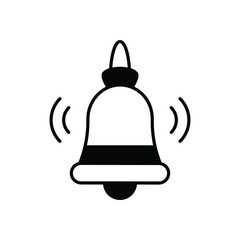 Christmas Bell vector icon