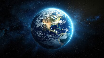 Fototapeta premium A serene take on Earth natural beauty.