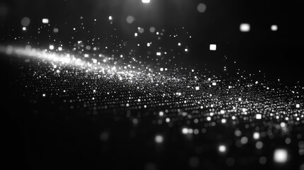 Futuristic Abstract Digital Flow. Generative AI