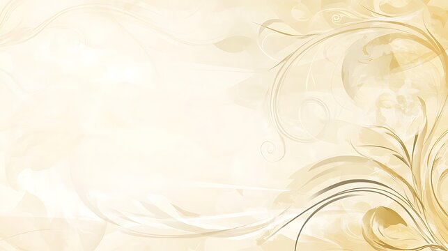 Elegant floral design, cream background, wedding invitation