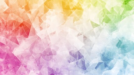 Abstract Colorful Geometric Pattern Background, Rainbow Polygonal Mosaic Texture