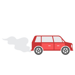 Vehicle with Smoke Pollution