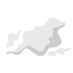 Obraz premium Smoke Pollution Climate Change Illustration