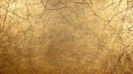 Golden Textured Background Luxury Metallic Wrinkled Paper