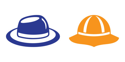 Professional Hat Icons Silhouette Vector Illustration