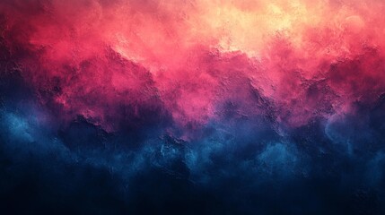 Fototapeta premium Red and Blue Gradient Abstract Wall. Generative AI