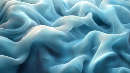 Obraz premium Blue Fabric Texture Close-up. Generative AI