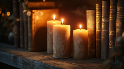 candles on the wall