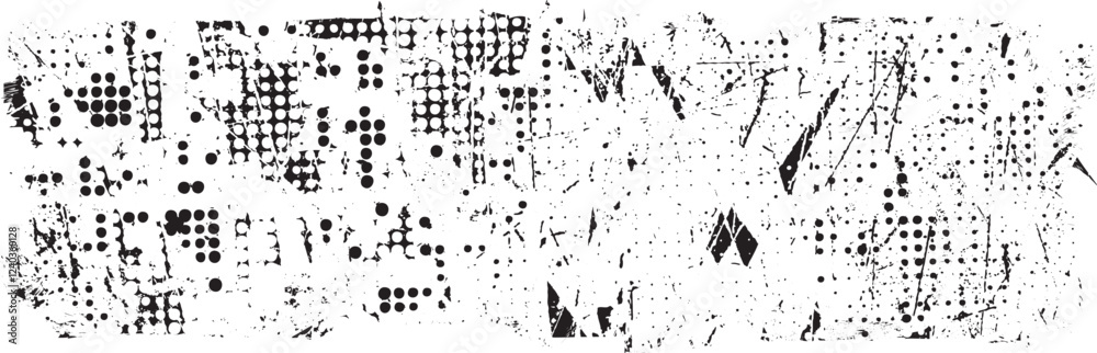 Fototapete Vector border frames with rough edges . Irregular frame template collection . distress texture . Grunge frame borders isolated on the background . Rough edges effect .
