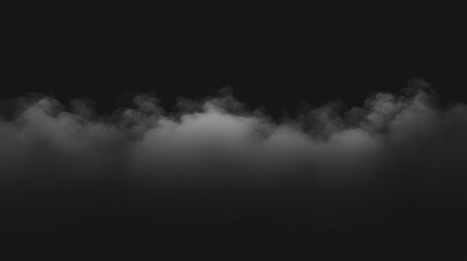 White cloud, smoke, dark background, overlay, design