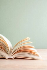 Whimsical Pastel Pages Childrens Book Macro for International Read to Me Day and Springtime Literacy Campaigns - Engaging Early Education with Soft