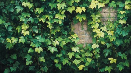 Green foliage landscape. Generative AI