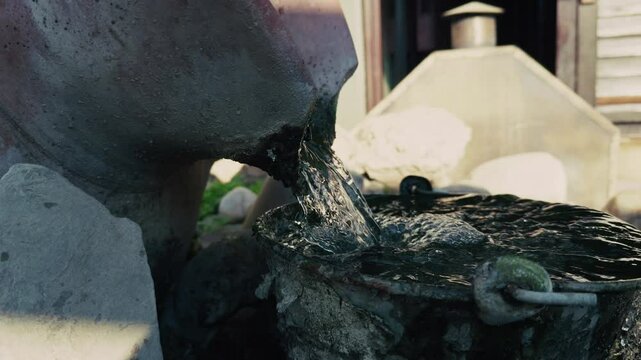 Flowing Water Fountain Pool