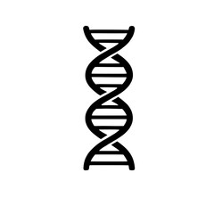 Double Helix: A simple yet powerful icon of a double helix DNA strand, symbolizing the fundamental building block of life and the vast potential of genetic research. 