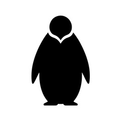 Penguin Silhouette: A simple yet powerful silhouette of a penguin, perfect for creating a minimalist and striking visual. This vector icon is ideal for branding, website design.