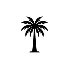 Palm Tree Silhouette: A minimalist silhouette of a palm tree, evoking feelings of tropical getaways and summer vacations.  Perfect for travel blogs, summer designs, and tropical-themed projects.