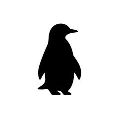 Penguin Silhouette: A simple yet striking silhouette of a penguin, standing tall and proud. Perfect for minimalist designs and arctic-themed projects. 