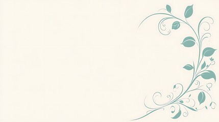 Obraz premium Floral border, cream background, invitation design