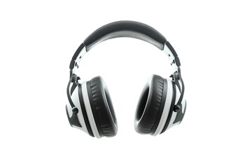 Fototapeta premium Sleek Headset with Microphone: Crystal-Clear Communication, Professional Design, Modern Technology, Ideal for Business, Customer Service, Call Centers, Online Meetings, Virtual Assistants, Remote 