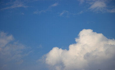 blue sky background with white clouds abstract background, backdrop